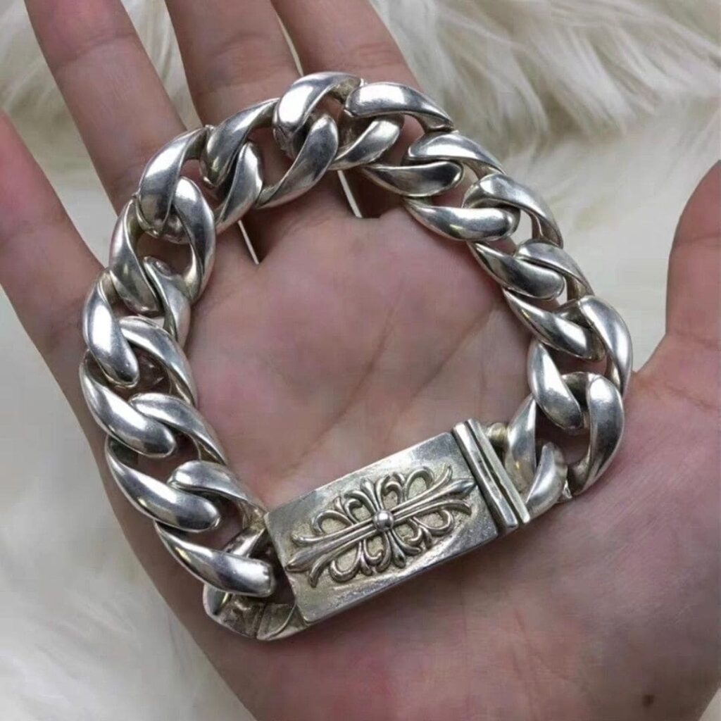 Sterling Silver 925 Bracelet for Men and Women