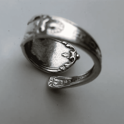 Vintage 1970s Sterling Silver Adjustable Taurus Zodiac Couple Ring