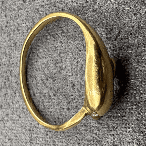 1970s Vintage 10K Gold Dolphin Ring